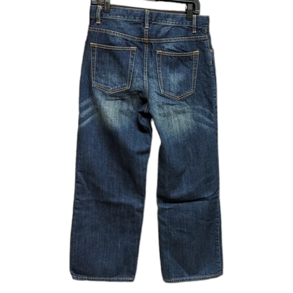 GapKids 1969 Loose Krunch Adjustable Waist Dark Wash Denim Jeans‎ Size 12 Husky